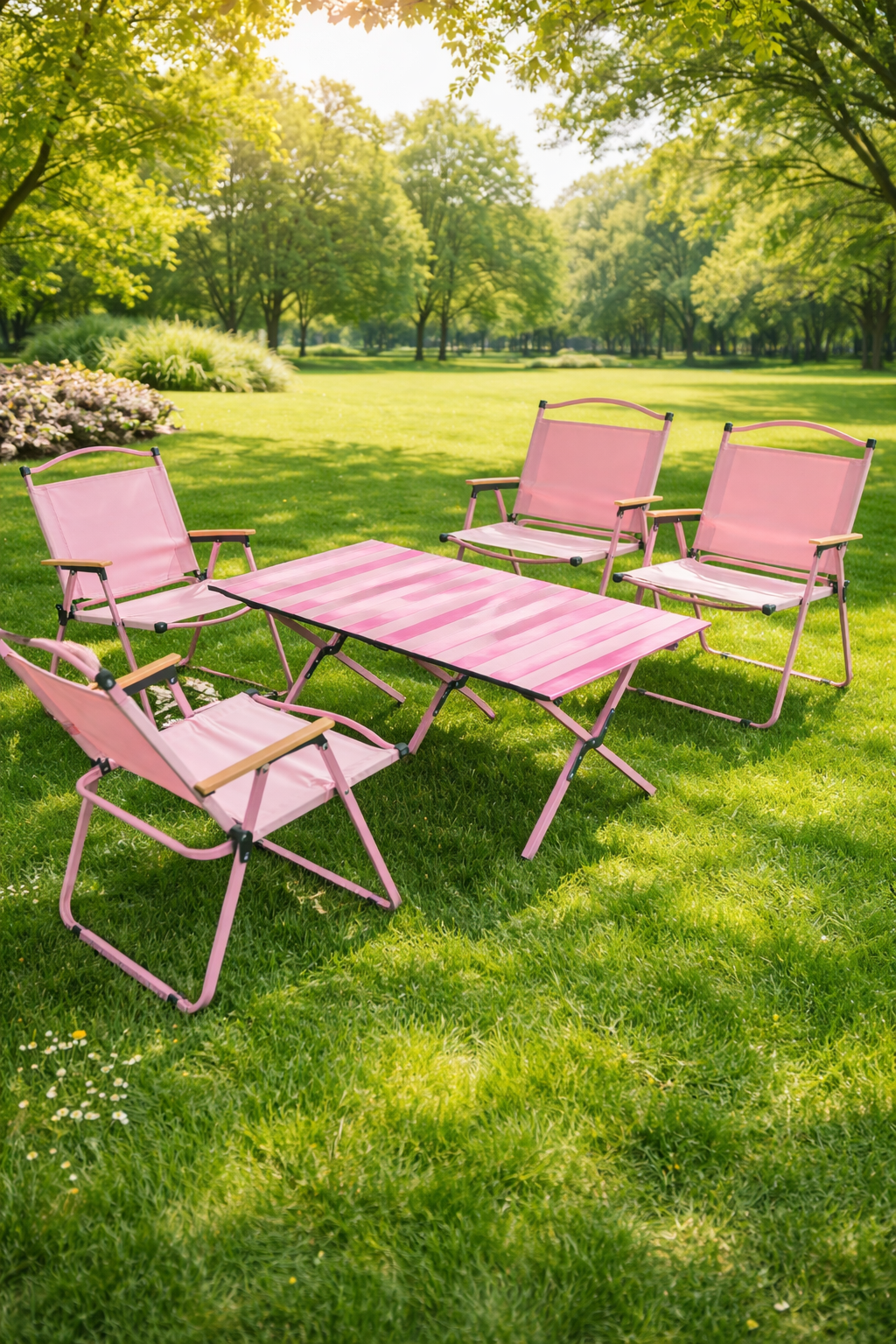 طقم جلسة فخم وخفيف للكشتات والبيت - table and chairs set